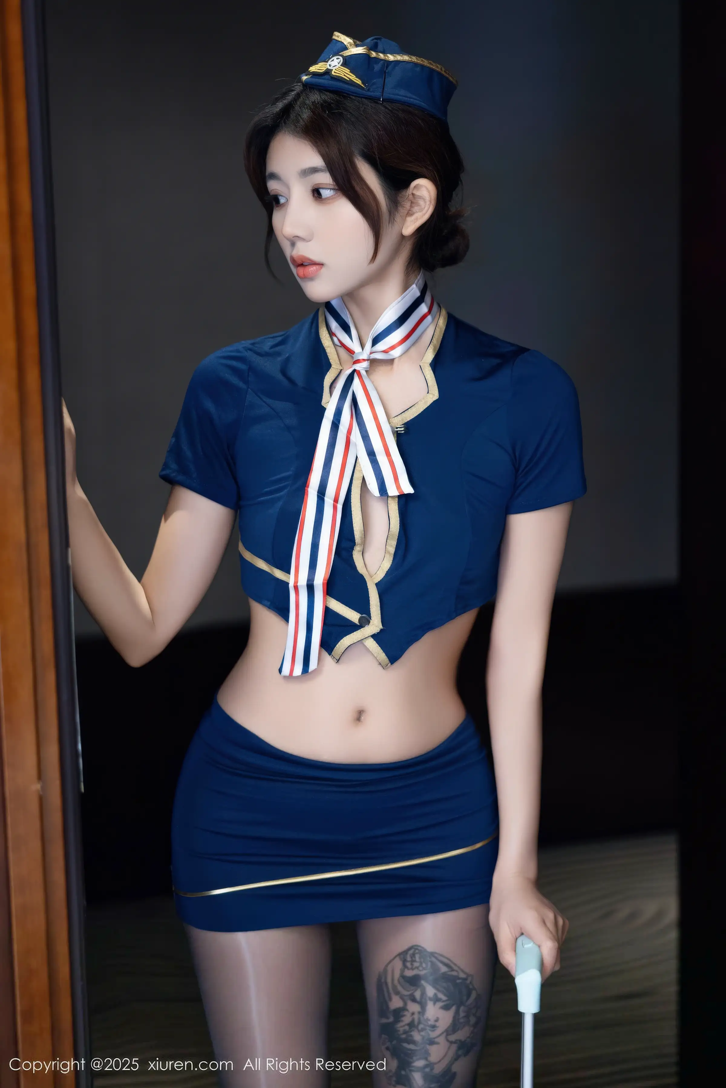 姜冉冉_Renee@ 空姐制服