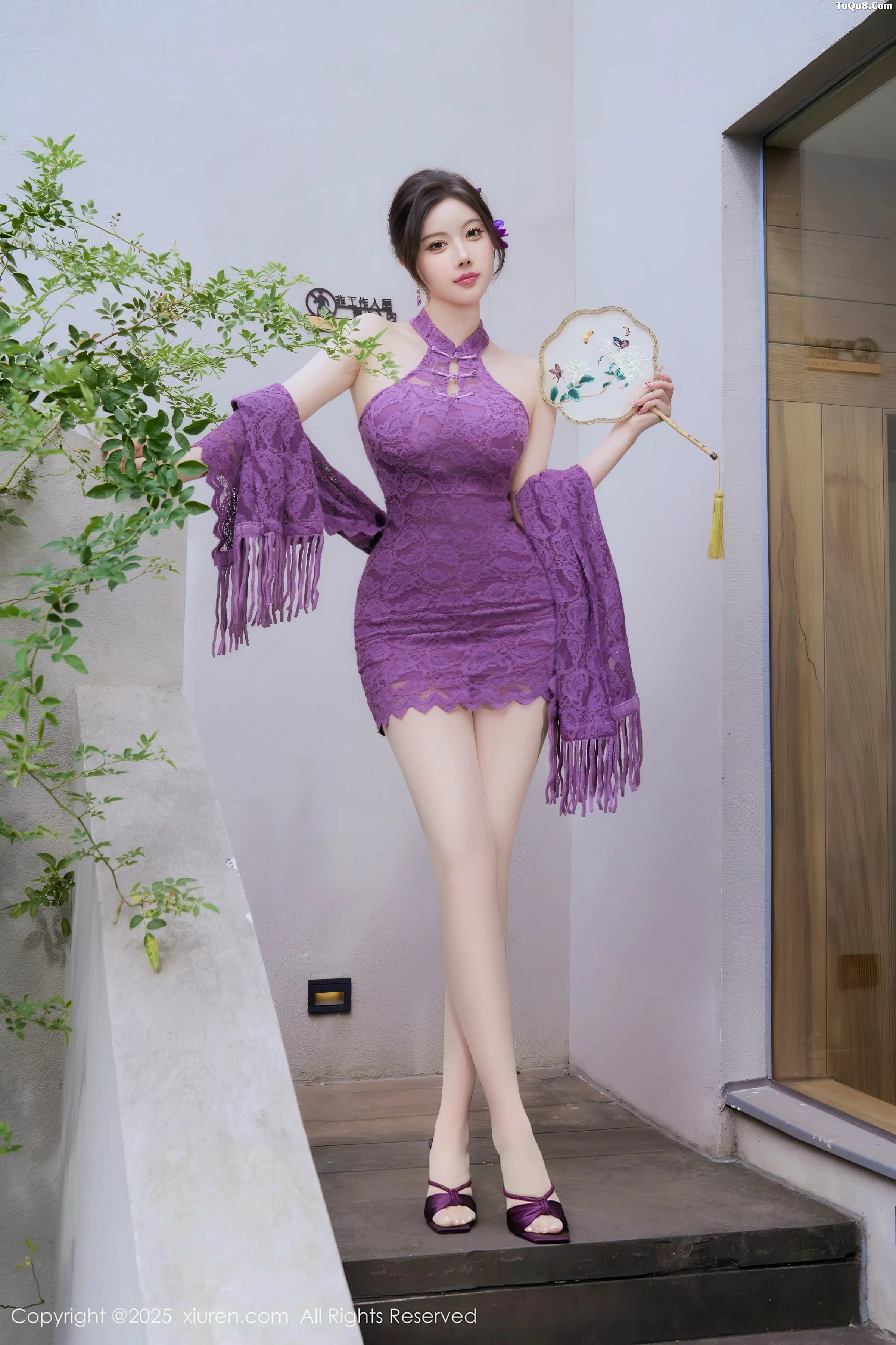 杨晨晨 紫色蕾丝