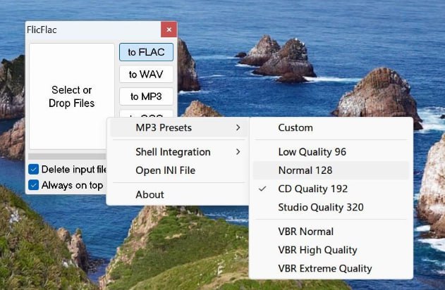 FlicFlac —- 简约音频转换器