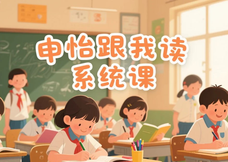 申怡跟我读小学1-6年级上下册，分级朗读与阅读理解系统课