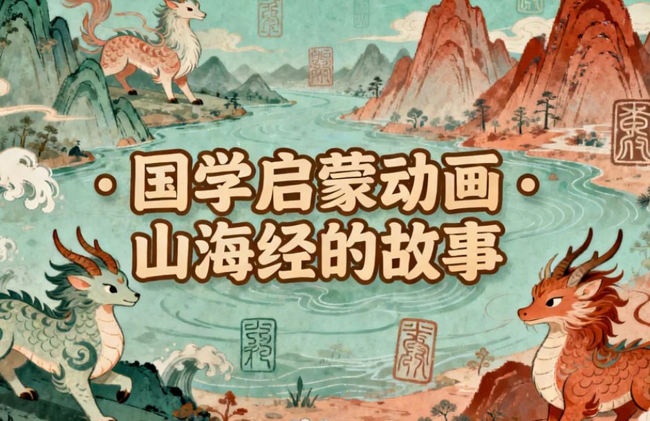 国学启蒙动画山海经的故事，打开孩子想象力大门