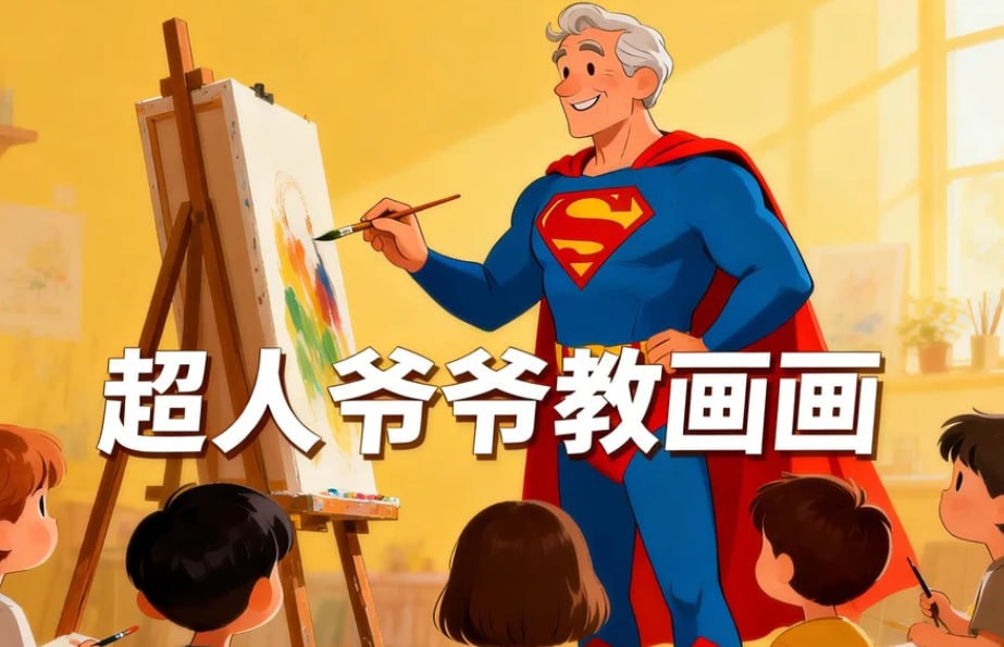 超人爷爷教画画课程合集，轻松学素描+速写+兴趣画