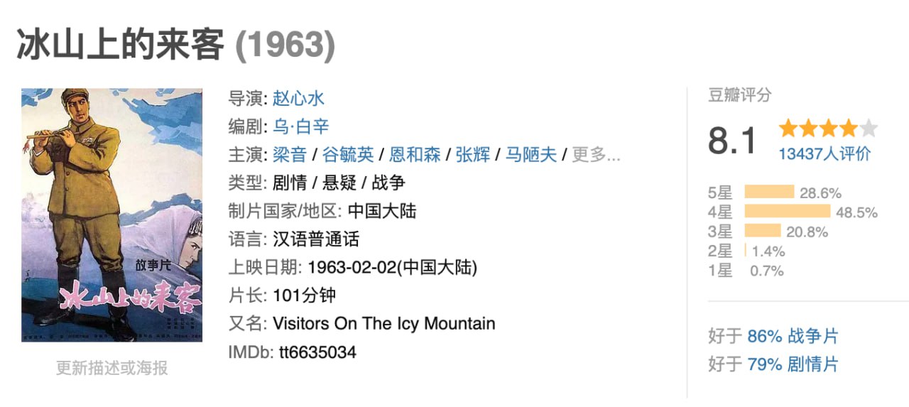 冰山上的来客.1963.4K.国语中字.附电子书