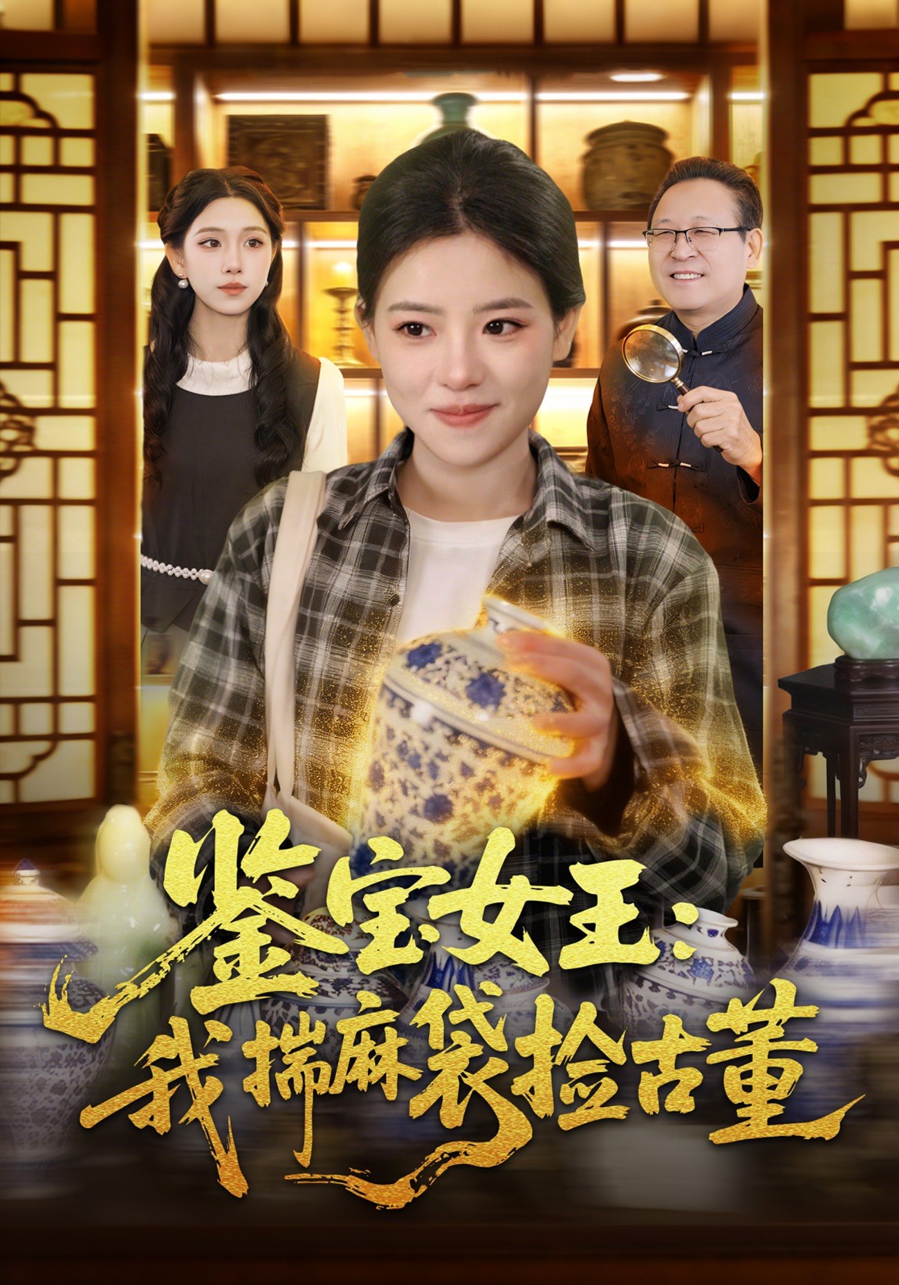 鉴宝女王我揣麻袋捡古董 (83集) 梓琪&大飞 | 短剧