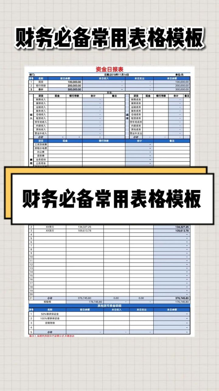 📈200套专业财务表格