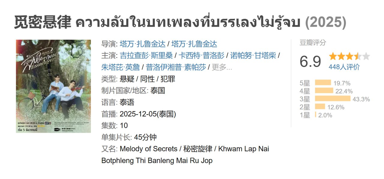 觅密悬律 ความลับในบทเพลงที่บรรเลงไม่รู้จบ (2025)