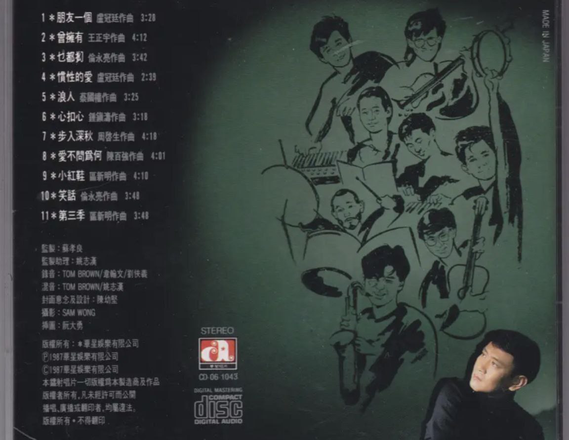 罗文 - 1987年专辑 - 朋友一个   Flac