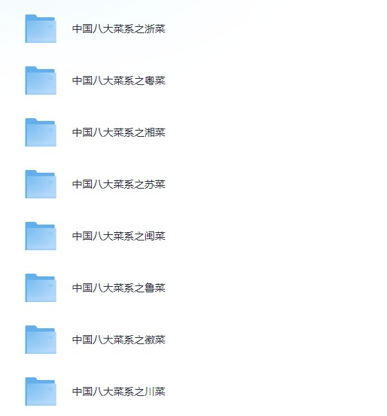 中式八大菜系视频课中式菜品教程