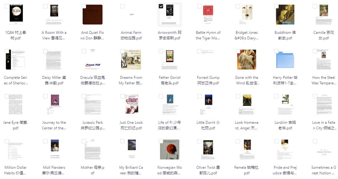 英文原著小说大合集（总计1600本） [大合集]