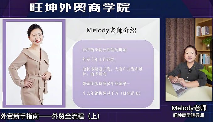 外贸小白如何完美蜕变行业销冠线上课程，初出门0基础
