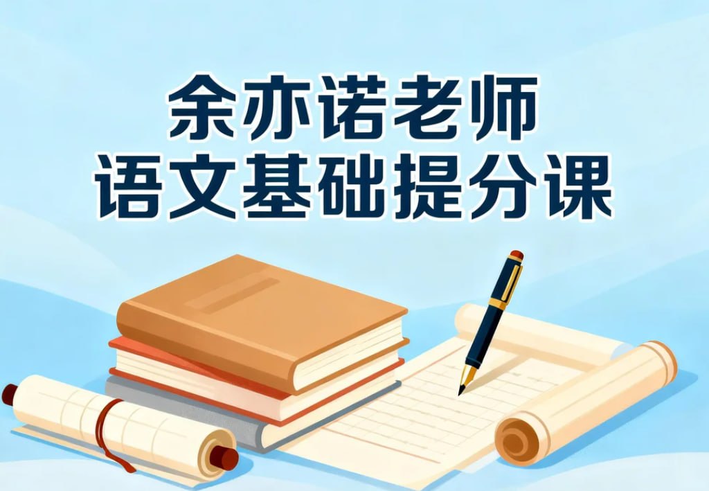 余亦诺老师语文基础提分课，字词句篇+阅读理解+写作技巧