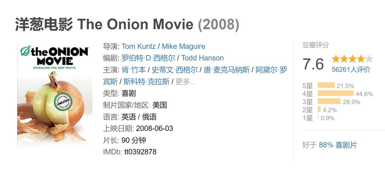 洋葱电影 The Onion Movie (2008)