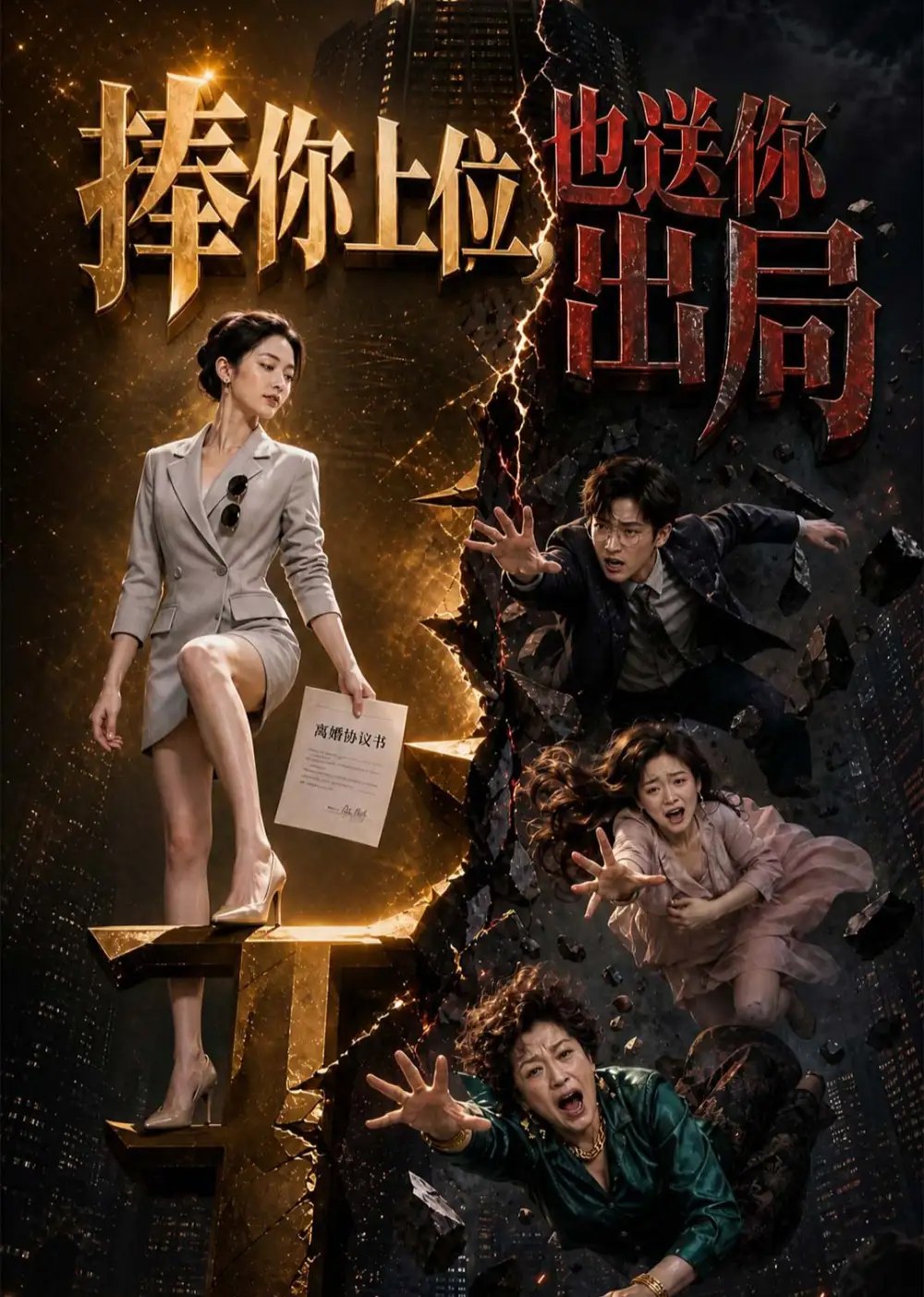 捧你上位，也送你出局&捧你上位也送你出局（56集）AI短剧