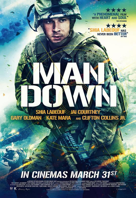 友军倒下 Man Down (2015) 1080p 原盘Remux 中文字幕 已刮削