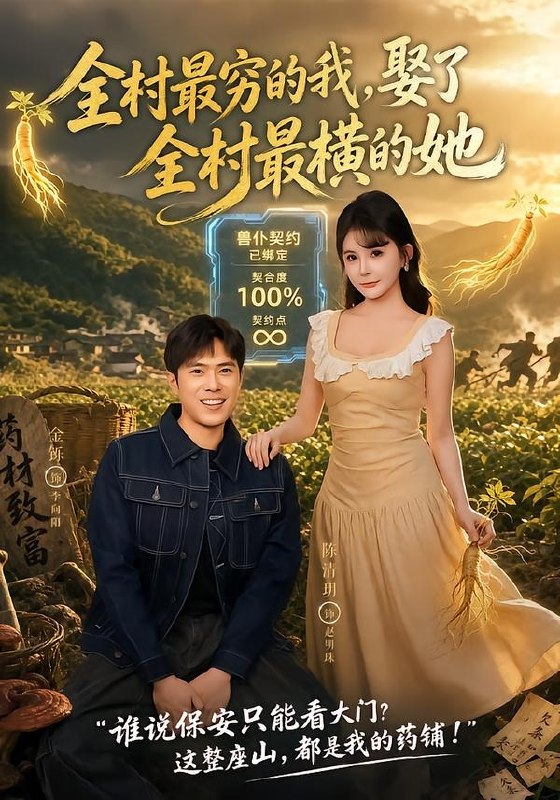 全村最穷的我，娶了全村最横的她（72集）金铄＆陈清玥|短剧