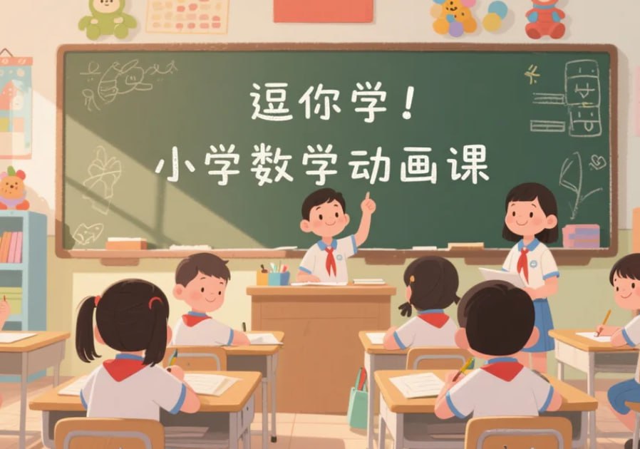 逗你学小学数学动画课，高效启蒙数学思维