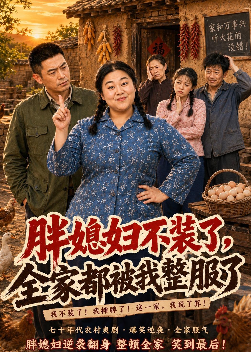 胖媳妇不装了全家都被我整服了 (50集) AI短剧 | 短剧