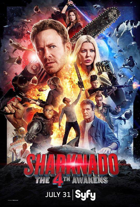 鲨卷风4：四度觉醒 Sharknado 4: The 4th Awakens (2016) 1080p 原盘Remux 中文字幕 已刮削
