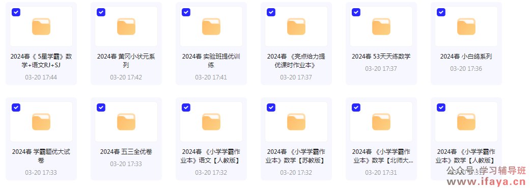 2024春季小学教辅合集