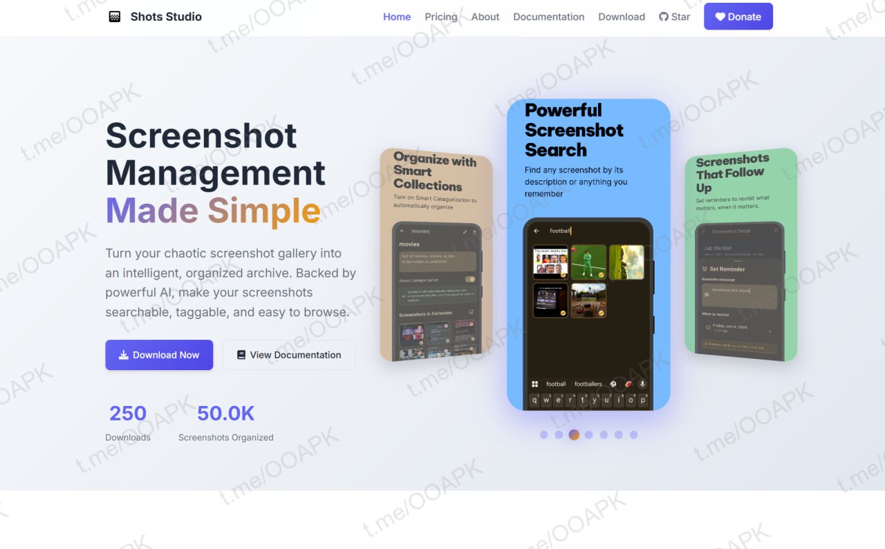 Shots Studio  -  AI 截图管理工具