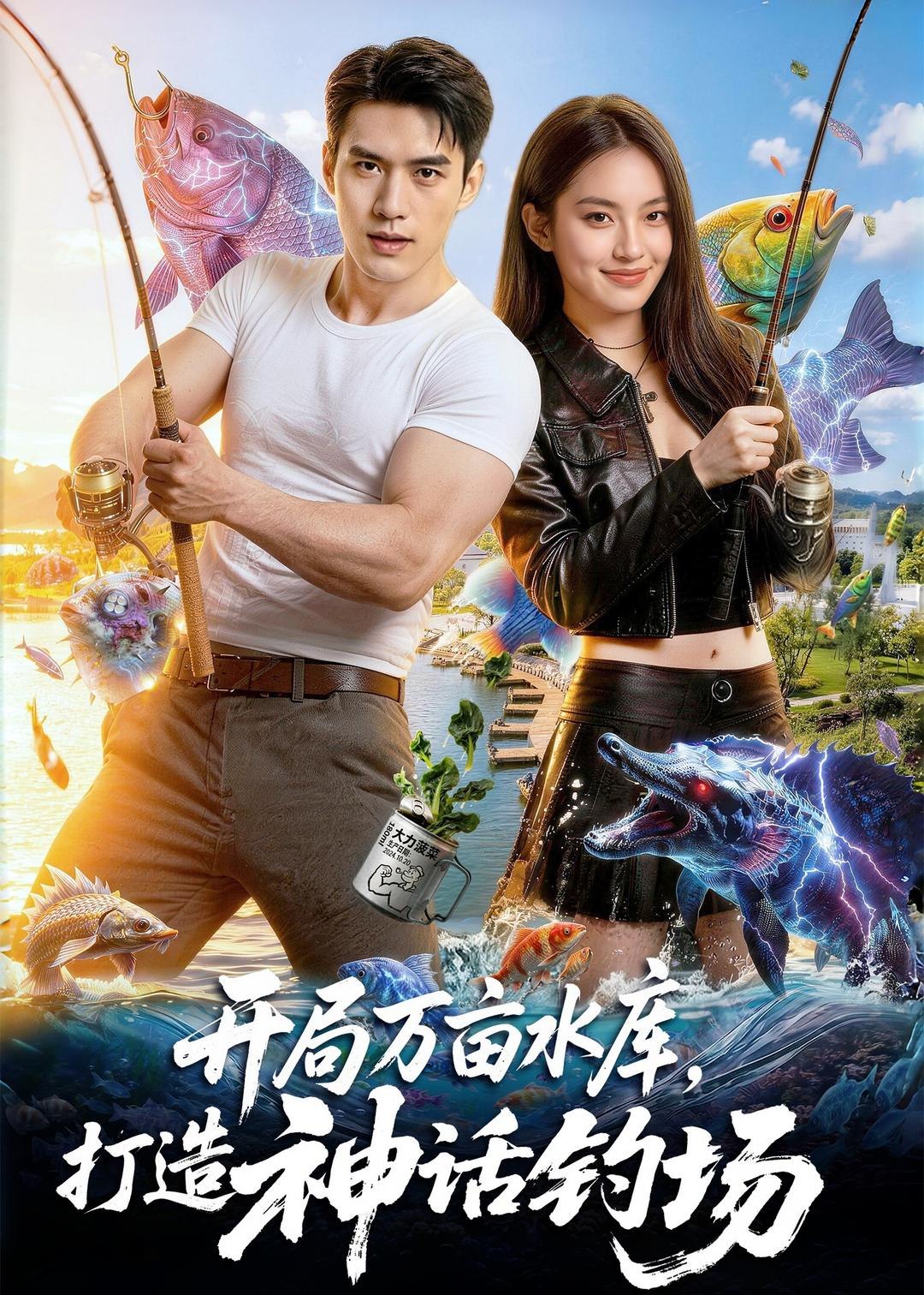 开局万亩水库打造神话钓场 (70集) AI短剧 | 短剧