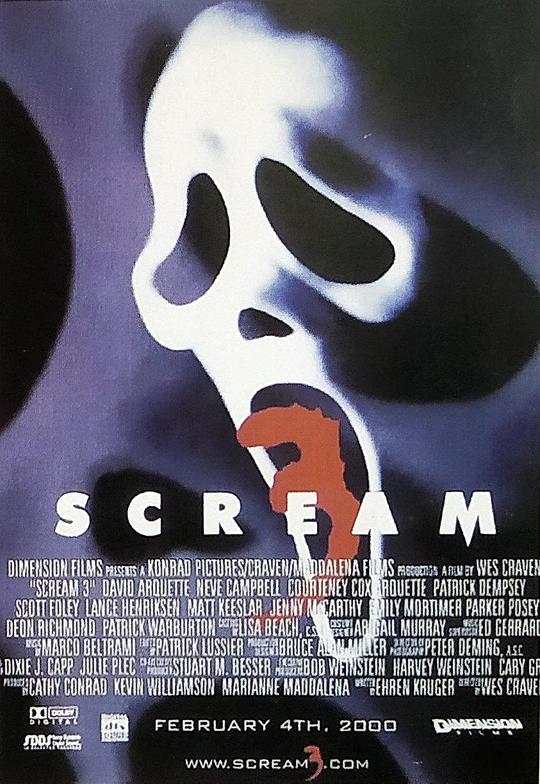 惊声尖叫3 Scream 3 (2000) 1080p 原盘Remux 中文字幕 已刮削
