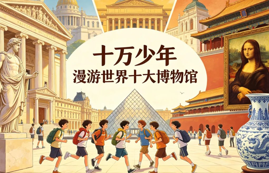 十万少年漫游世界十大博物馆，开启艺术与文明之旅