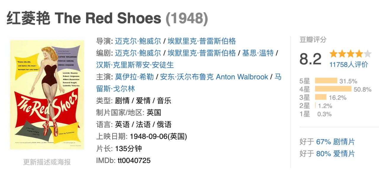 红菱艳.1948.英语中字.1080P＋2160P.国英双语.中英双字