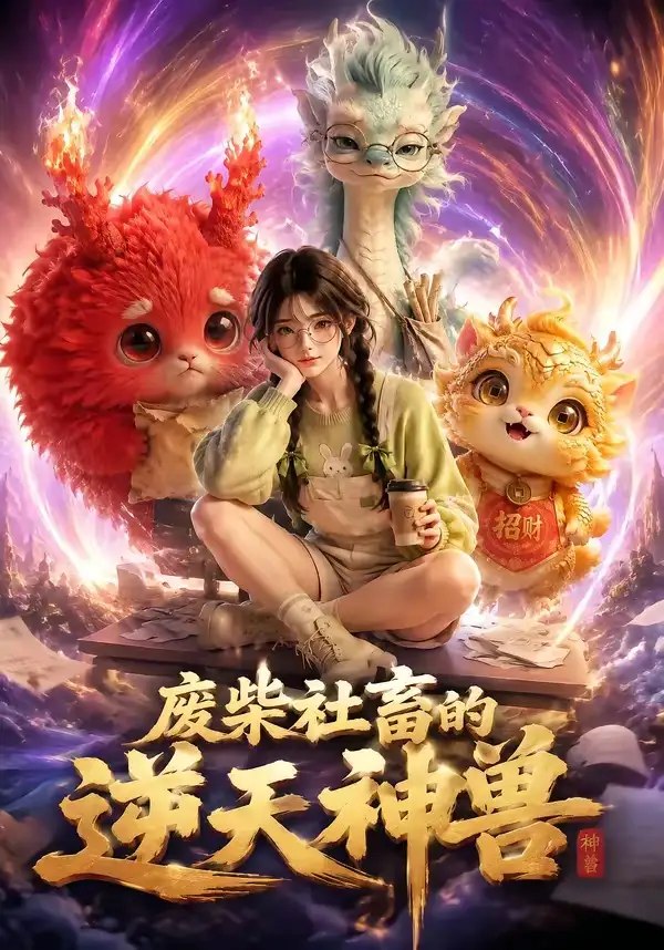 废柴社畜的逆天神兽（24集）AI短剧