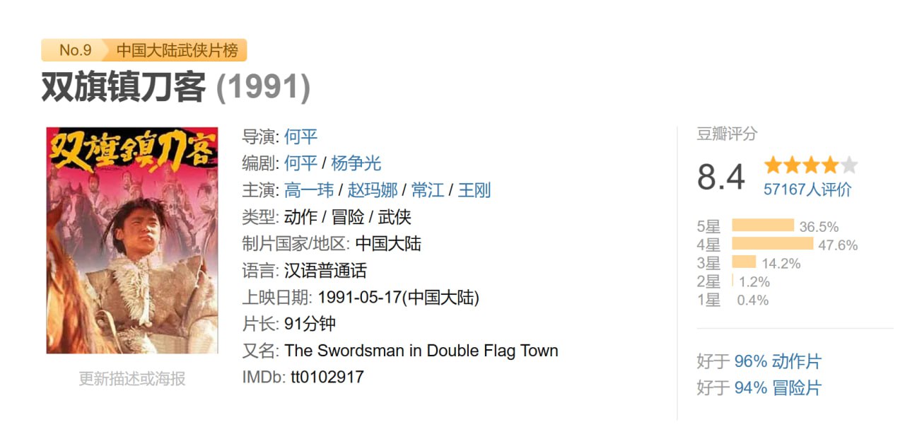 双旗镇刀客 (1991)