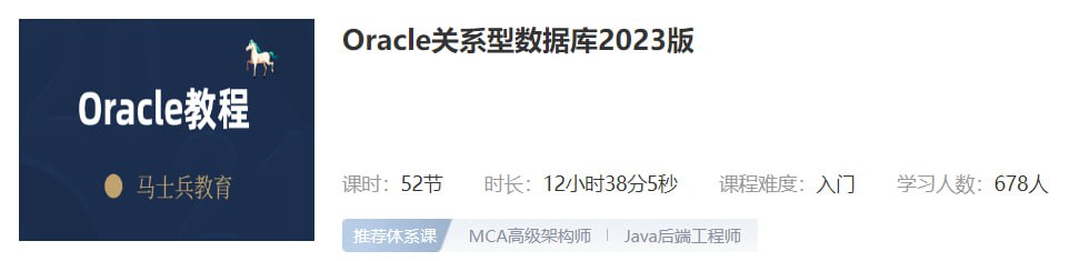 Oracle关系型数据库2023版