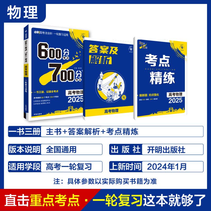 理想树600分考法700分·高考物理 (2025版)