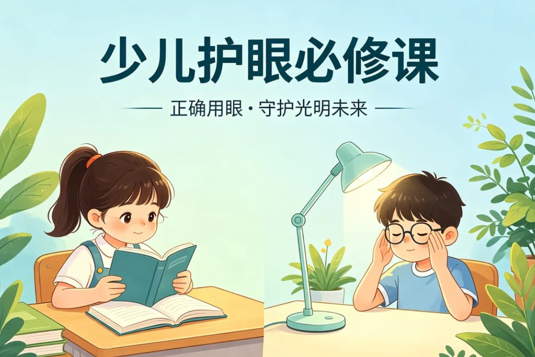 少儿护眼必修课，防控近视的科学方法+日常用眼习惯