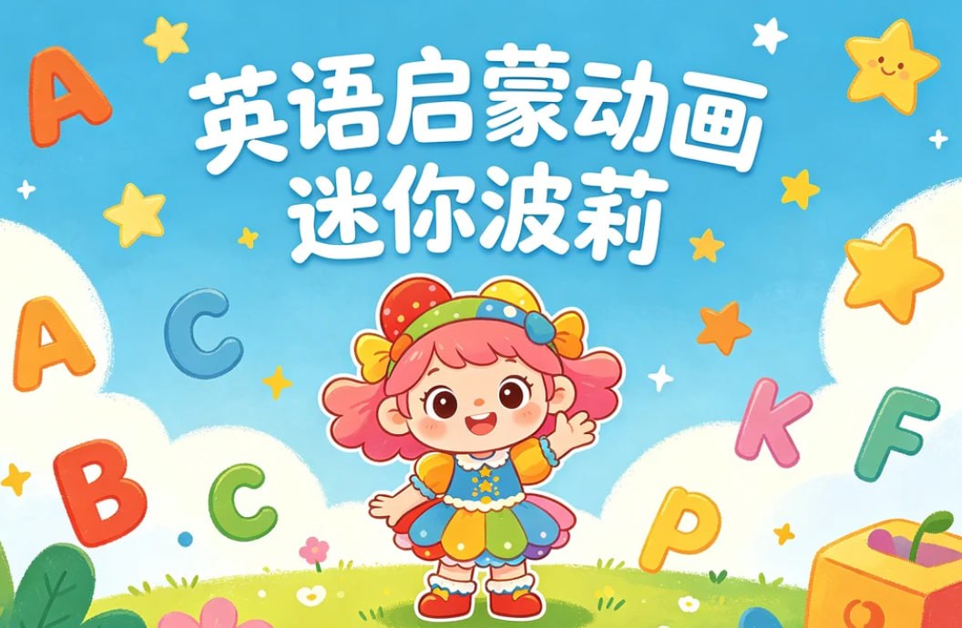 英语启蒙动画迷你波莉中英双版，轻松培养英语语感