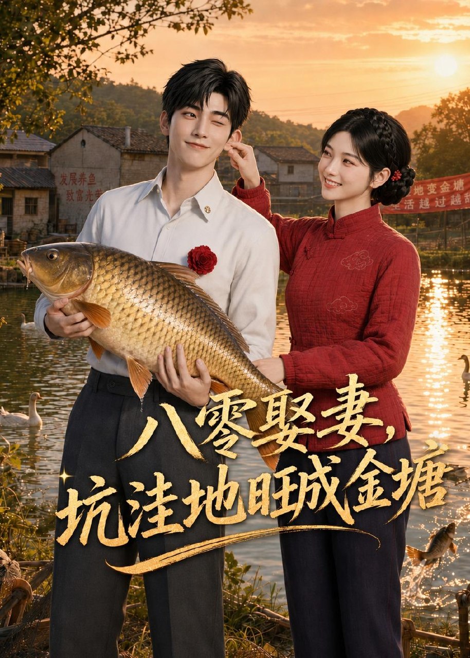八零娶妻坑洼地旺成金塘 (43集) AI短剧 | 短剧
