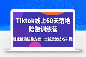 Tiktok线上60天落地陪跑训练营