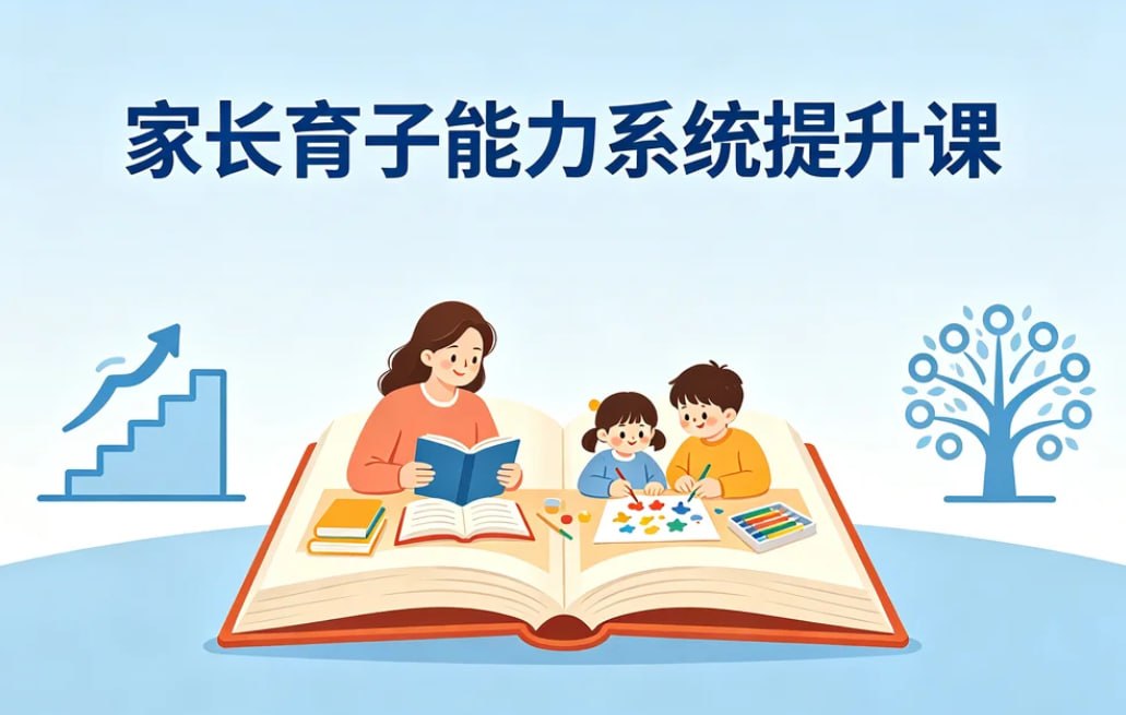 家长育子能力系统提升课，读懂孩子+科学沟通+习惯培养