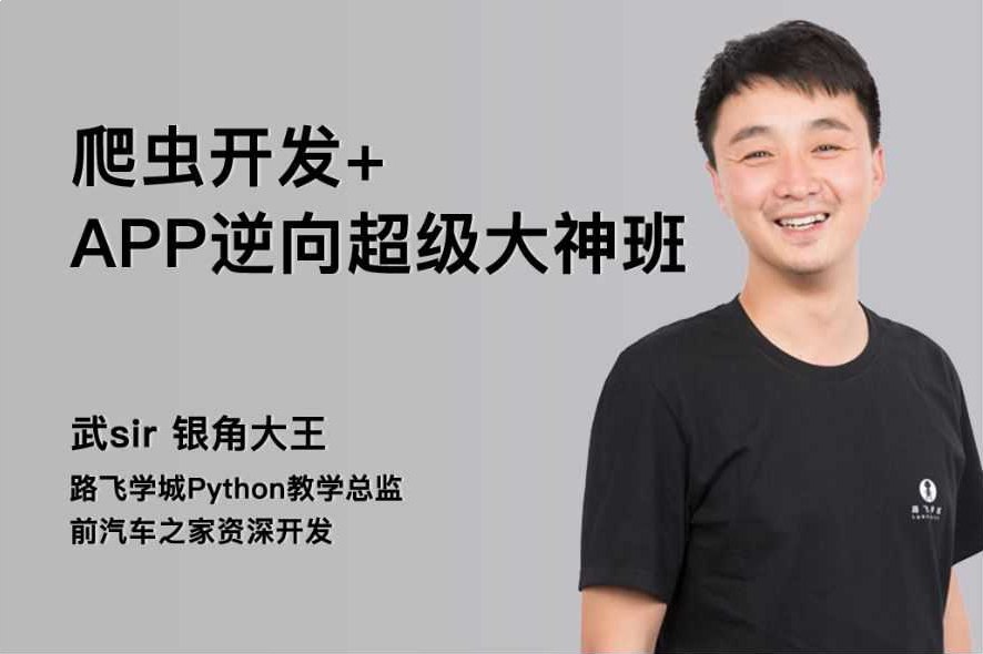 路飞学城爬虫开发+APP逆向超级大神班