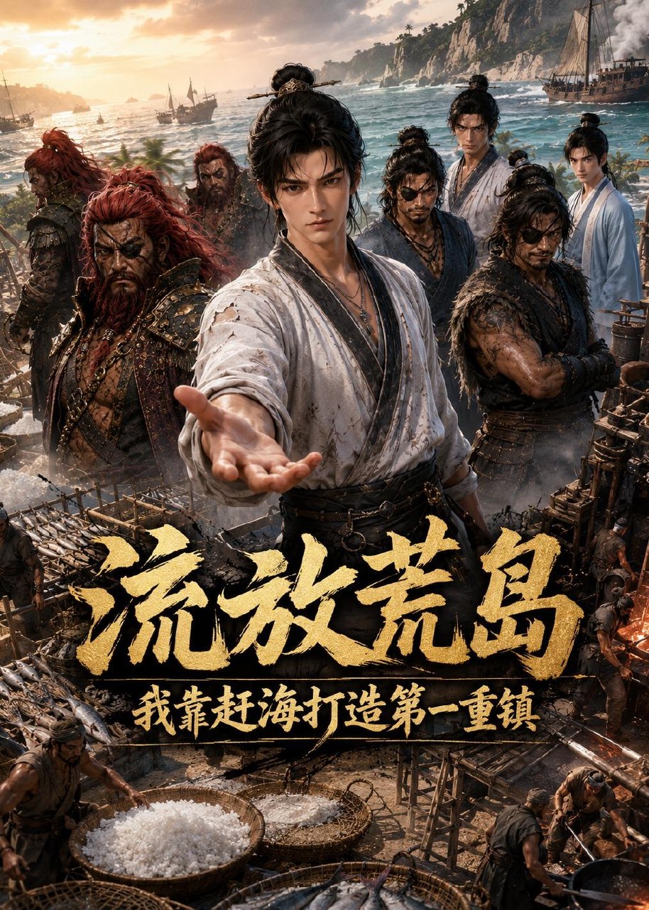 流放荒岛我靠赶海打造第一重镇 (70集) AI短剧 | 短剧