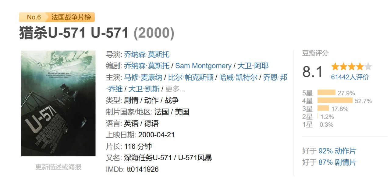猎杀U-571 U-571 (2000)