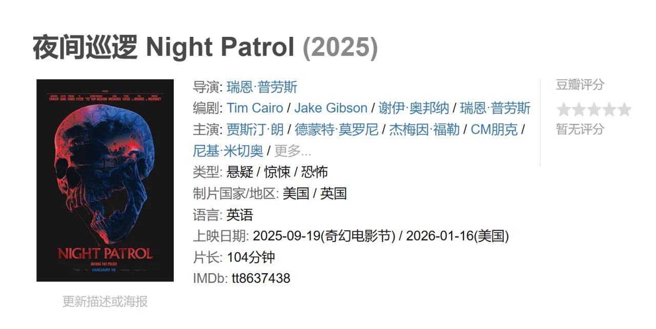 夜间巡逻 Night Patrol (2025)