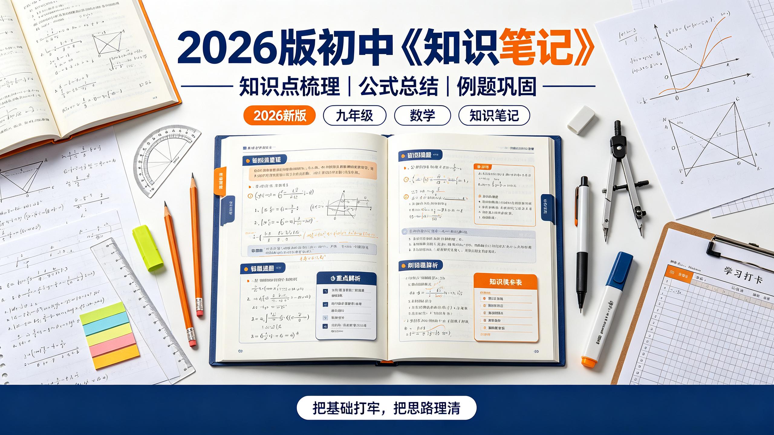2026版初中知识笔记9年级（数学）