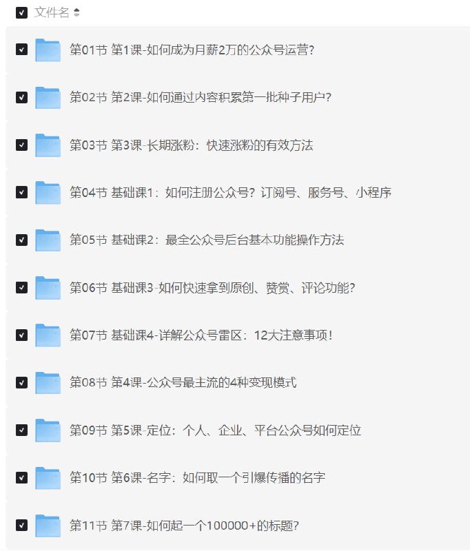 零基础做出能赚钱的牛逼公众号公众号运营及个人IP打造！