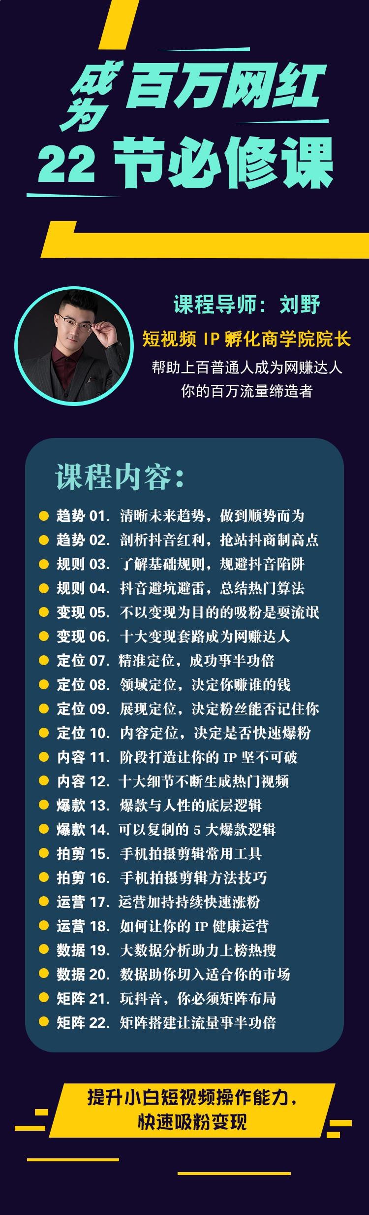IP孵化商学院-千万粉丝操盘手教你如何做抖音完结