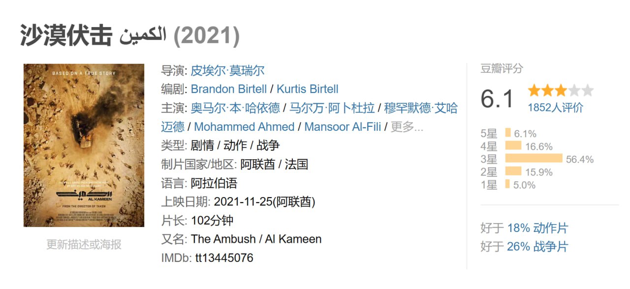 沙漠伏击 الكمين (2021)