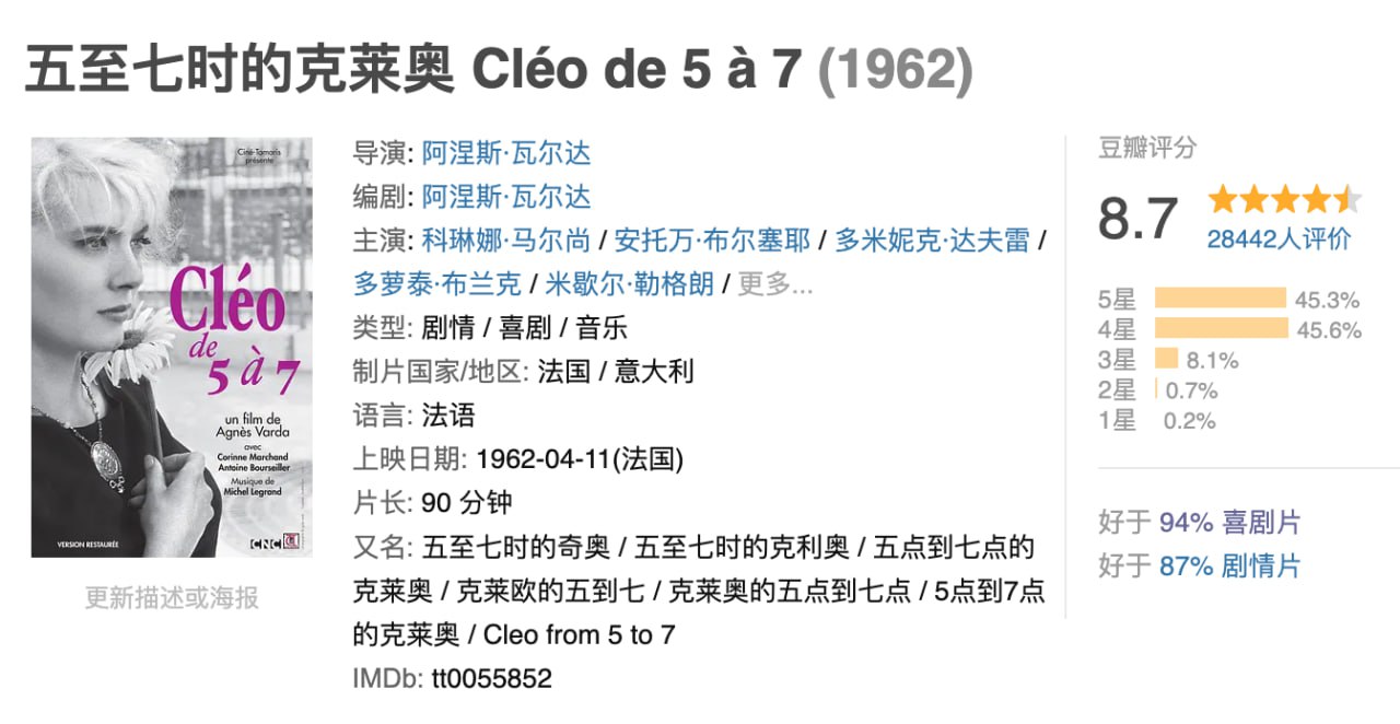 五至七时的克莱奥.1962.BD1080p.中文字幕