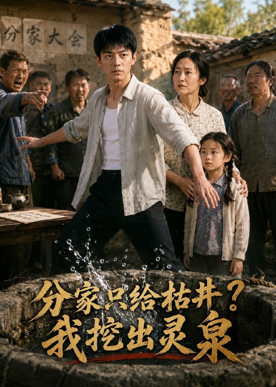 分家只给枯井我挖出灵泉 (80集) AI短剧 | 短剧