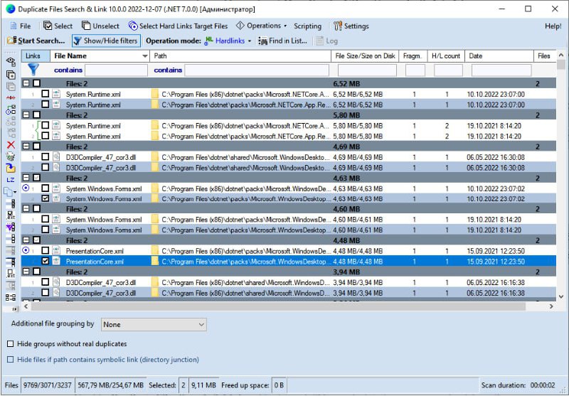 Duplicate Files Search - 重复文件检索 硬链接工具