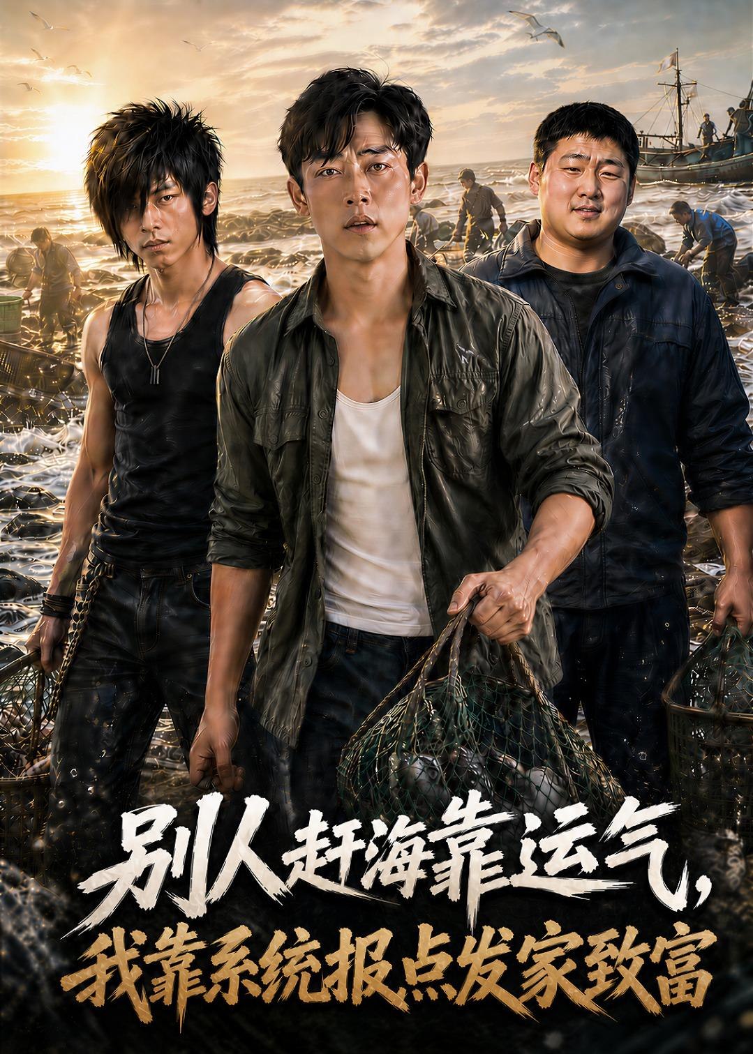 别人赶海靠运气我靠系统报点发家致富 (80集) AI短剧 | 短剧