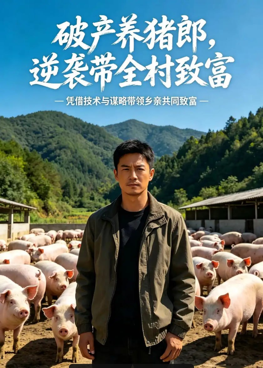 破产养猪郎，逆袭带全村致富（42 集）Ai短剧